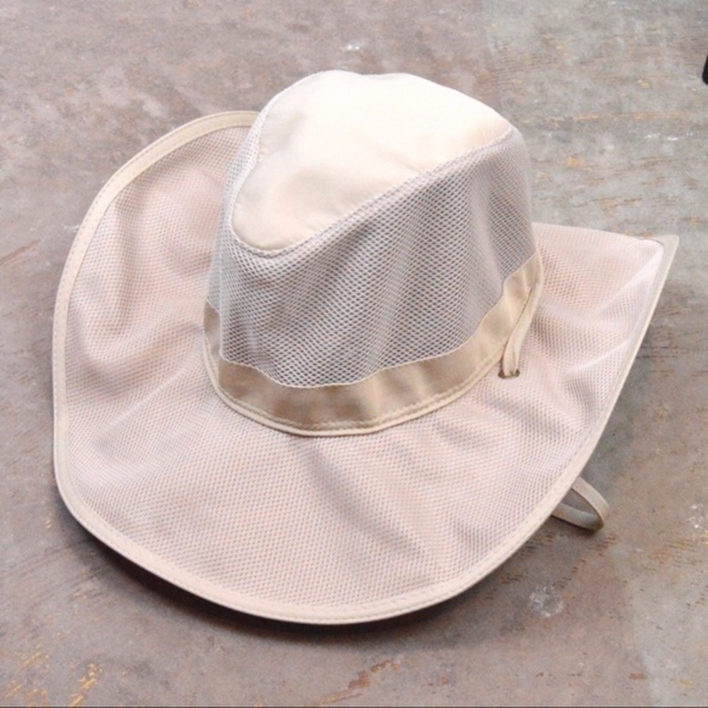 GoldCoast Sunwear Camper Booney Sun Hat‎ with Adjustable Tie , Light Khaki